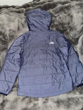Boy’s The North Face Heathered Navy Hooded Puffer Jacket